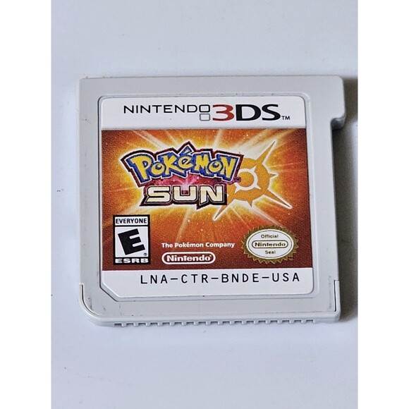 AUTHENTIC NINTENDO 3DS POKEMON SUNVIDEO GAME CARTRIDGE ONLY Works Tested